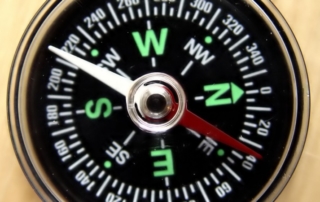 Compass close up.