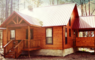 Nature’s Harmony cabin exterior.