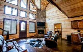 Cabin living room.
