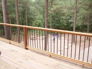 Hidden Creek Cabin firepit view
