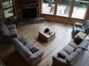 Hidden Creek Cabin living room
