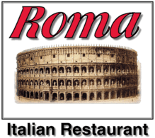 Roma Italian Restaurant logo.
