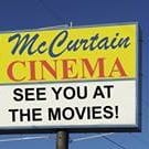 McCurtain Cinema sign. Text: See you at the movies!