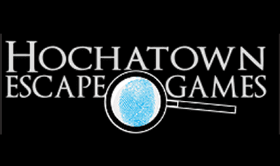 escapeGame Hochatown Escape Games logo.