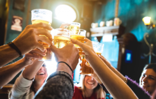 A photo of a group at one of the top Oklahoma breweries.