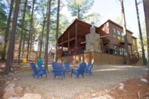 A photo of a Broken Bow cabin to relax at after riding around on ATV and UTV rentals. 