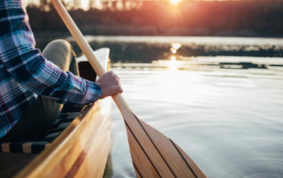 Exploring Broken Bow waters with canoe rentals is a peaceful way to spend your day.