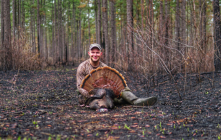 A man hunting in Broken Bow, Oklahoma.