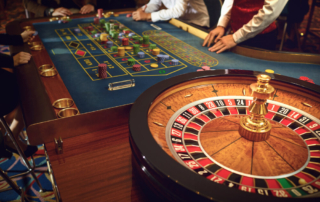 A roulette table at the new Choctaw Casino in Hochatown.